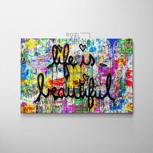 Banksy wall art print, pop art graffiti canvas, street art prints, high quality modern artwork