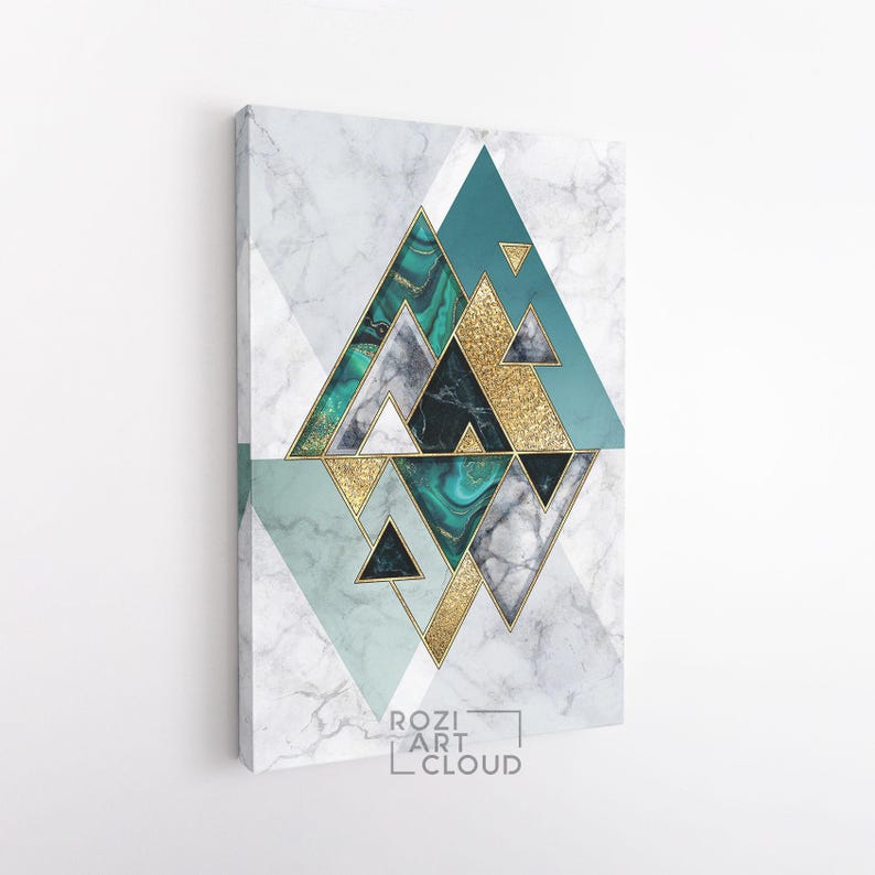 Marble art prints, abstract wall art, geometric canvas prints, luxury bedroom interior decor, modern wall art for living room