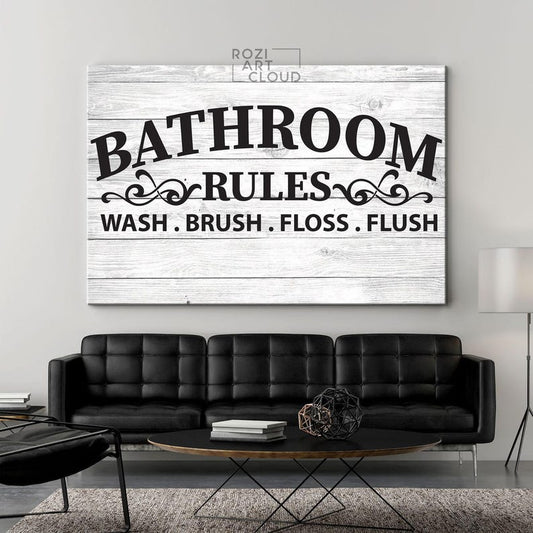 Funny bathroom quote art decor, toilet art, typography print wall art, minimalist canvas printable, vintage art decoration