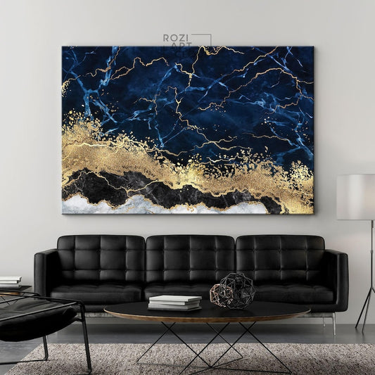 Abstract canvas wall art, colorful canvas print, large modern art, wall decor living room, best friend gifts, futuristic art print