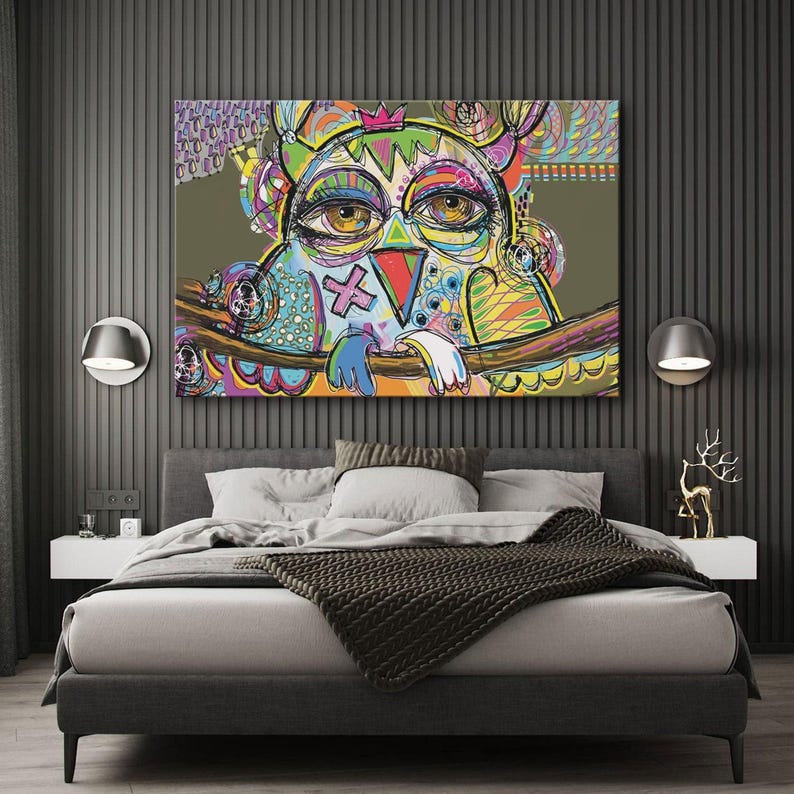 Pablo picasso print wall art framed poster, graffiti art prints, colorful abstract canvas prints, large modern art, wall decor living room