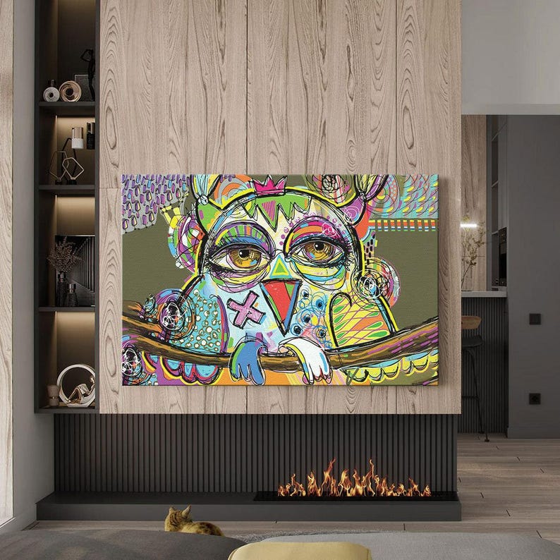 Pablo picasso print wall art framed poster, graffiti art prints, colorful abstract canvas prints, large modern art, wall decor living room