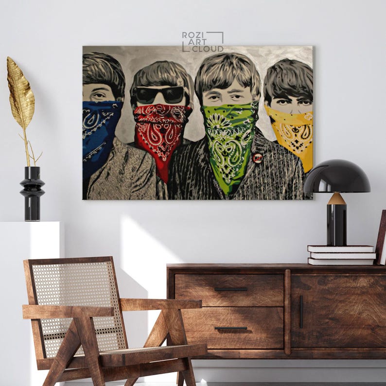 Banksy wall art print, graffiti canvas art, best friend gift, home decor modern art, street art prints, high quality artwork