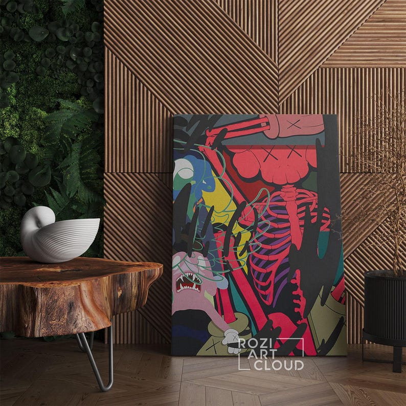 Kaw hypebeast wall art canvas poster print modern trendy pop culture man cave decor