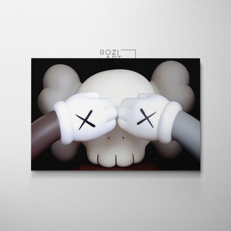 Hypebeast art print wall art poster, black and white wall art, figure canvas print, modern wall hangings, man cave decor