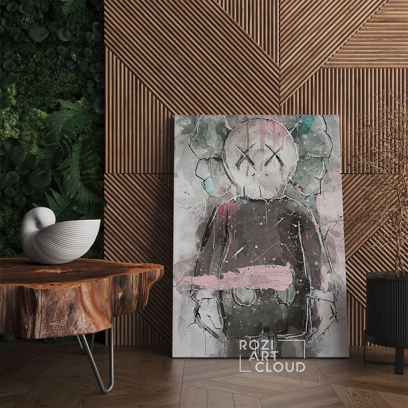 Kaw hypebeast wall art canvas poster print modern trendy pop culture man cave decor