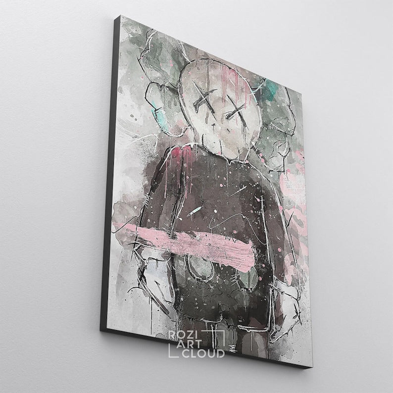 Kaw hypebeast wall art canvas poster print modern trendy pop culture man cave decor