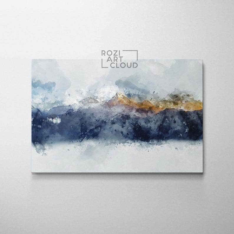 Minimalist abstract wall art framed canvas print rozi