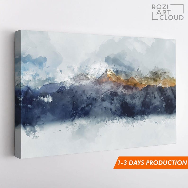 Minimalist abstract wall art framed canvas print rozi