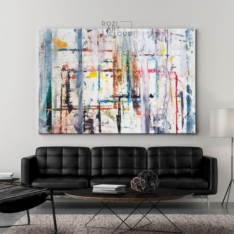 Minimalist abstract wall art canvas print