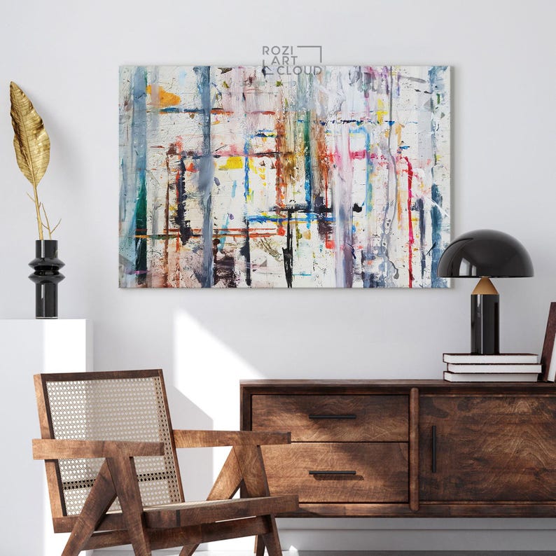 Minimalist abstract wall art canvas print