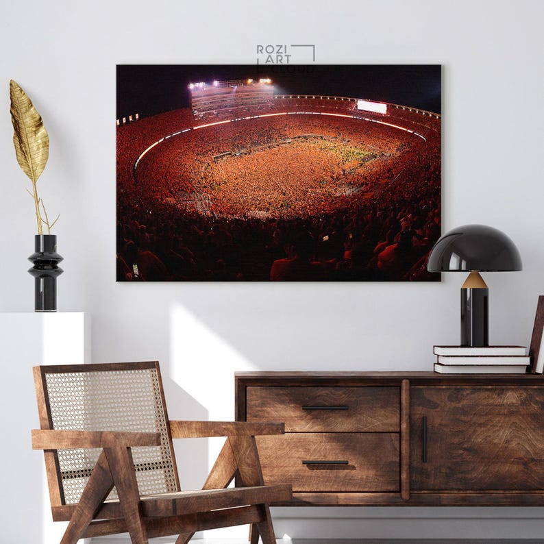 Tennessee vols wall art framed canvas print, university of tennessee neyland stadium poster