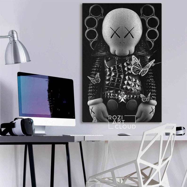 Kaw hypebeast wall art canvas poster print modern trendy pop culture man cave decor