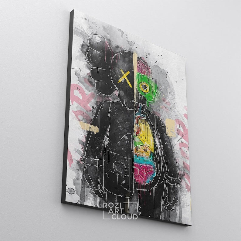 Kaw hypebeast wall art canvas poster print modern trendy pop culture man cave decor