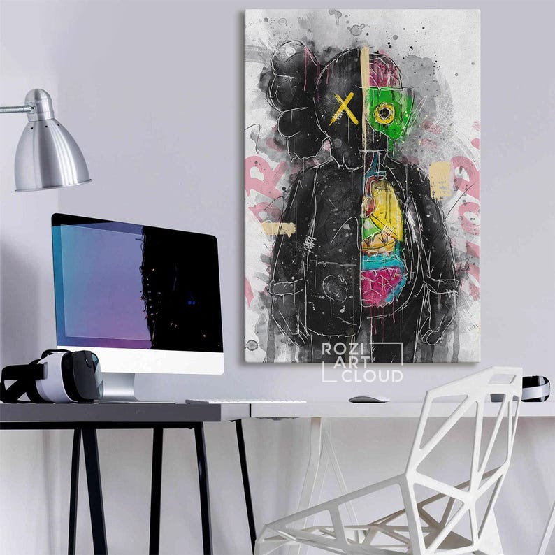 Kaw hypebeast wall art canvas poster print modern trendy pop culture man cave decor