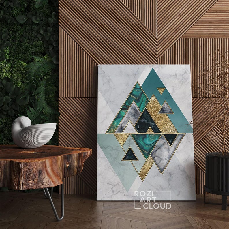 Marble art prints, abstract wall art, geometric canvas prints, luxury bedroom interior decor, modern wall art for living room