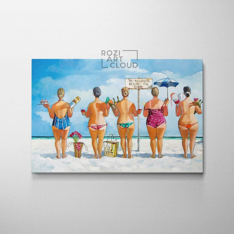 Beach wall art, holiday decor prints, travel poster art, blue light sky prints, coastal canvas