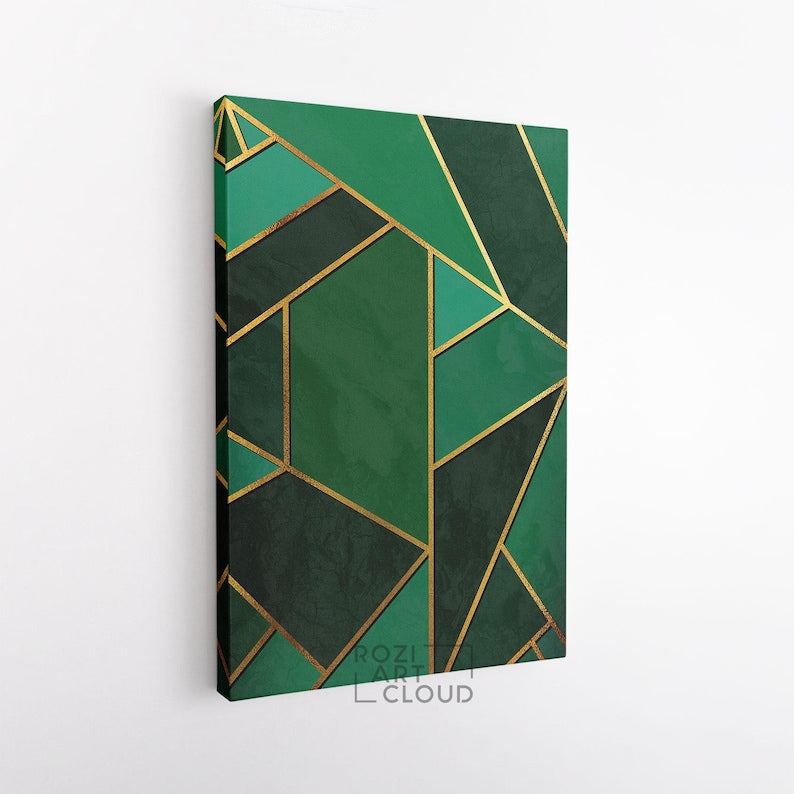 Abstract geometric modern art poster, abstract minimalist wall art framed canvas print, modern poster print home decor