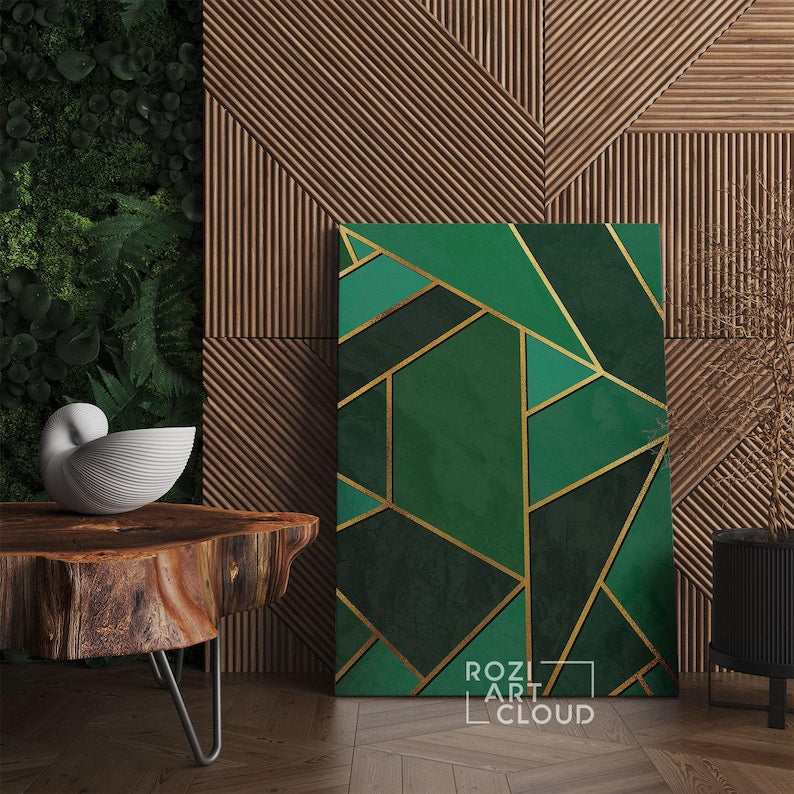 Abstract geometric modern art poster, abstract minimalist wall art framed canvas print, modern poster print home decor