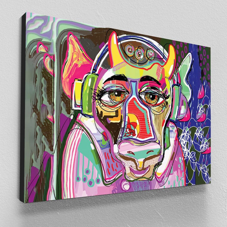 Pablo picasso print wall art framed poster, graffiti art prints, colorful abstract canvas prints, large modern art, wall decor living room
