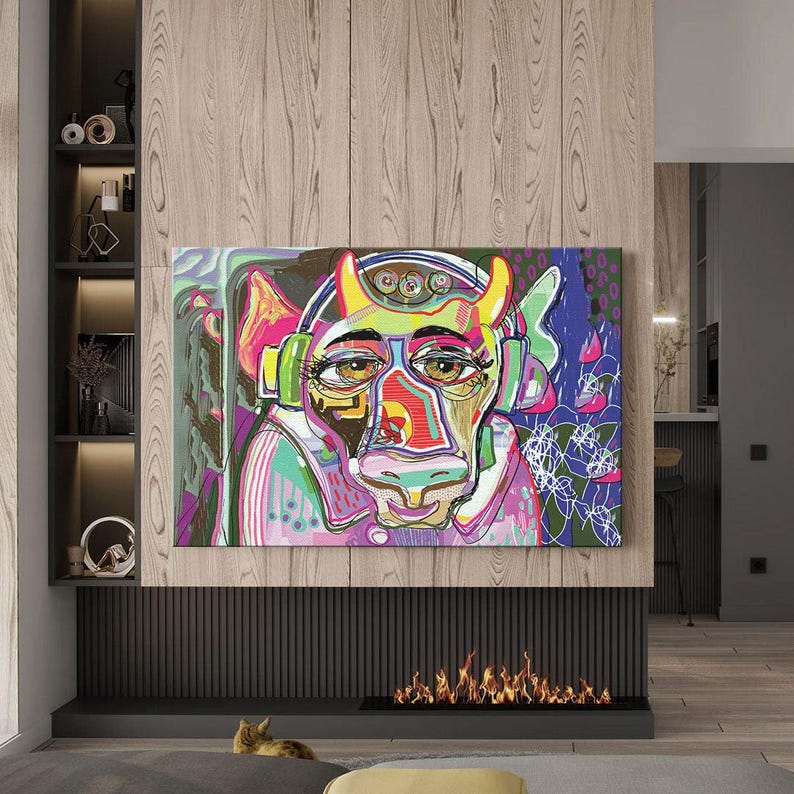 Pablo picasso print wall art framed poster, graffiti art prints, colorful abstract canvas prints, large modern art, wall decor living room