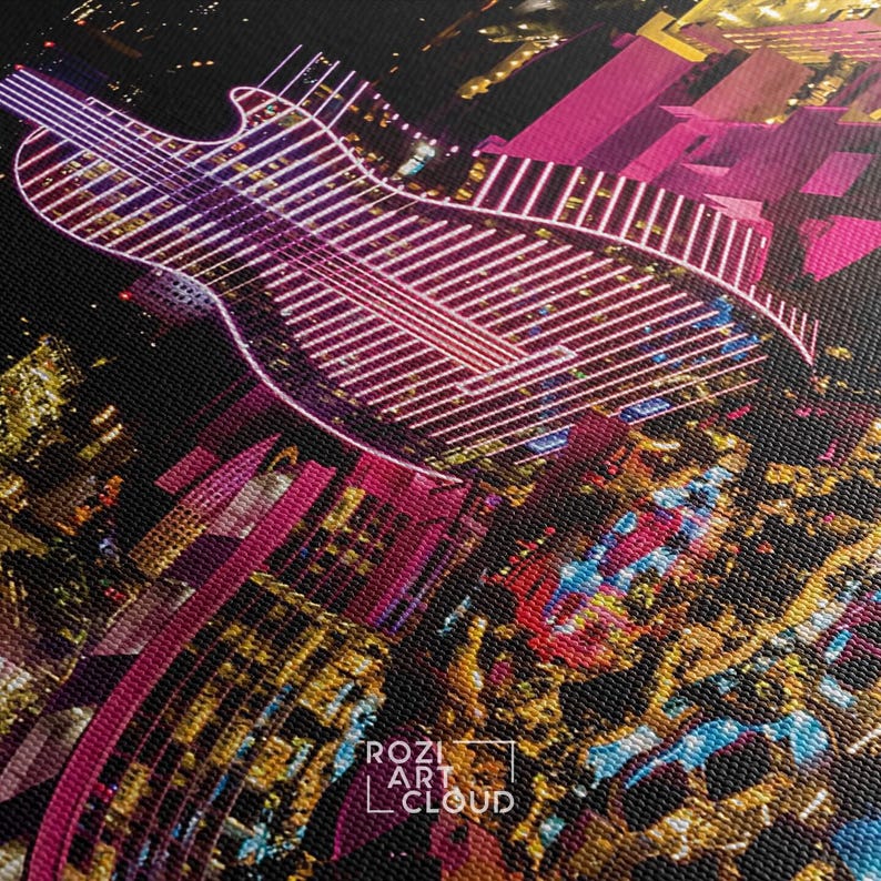 Hard Rock Casino & Hotel, Hollywood Florida canvas prints wall art, poster decor, city artwork