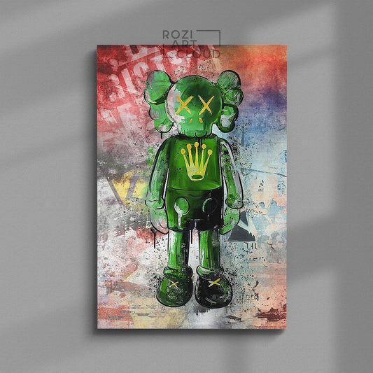 Hypebeast kaw wall art canvas poster print modern trendy pop culture man cave decor