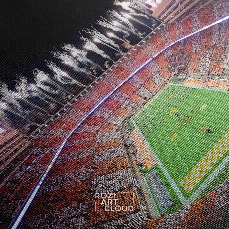 Tennessee vols wall art framed canvas print, university of tennessee neyland stadium poster