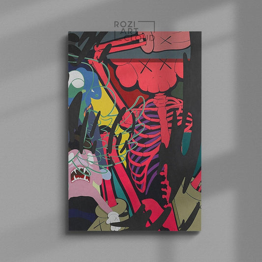 Kaw hypebeast wall art canvas poster print modern trendy pop culture man cave decor