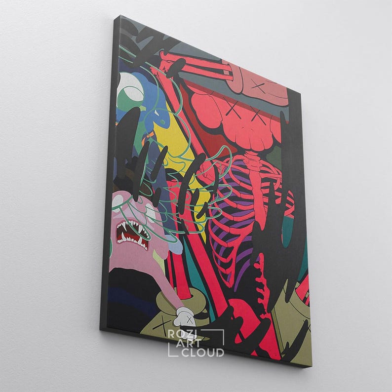 Kaw hypebeast wall art canvas poster print modern trendy pop culture man cave decor