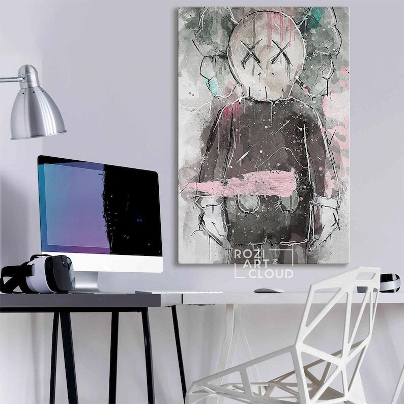 Kaw hypebeast wall art canvas poster print modern trendy pop culture man cave decor