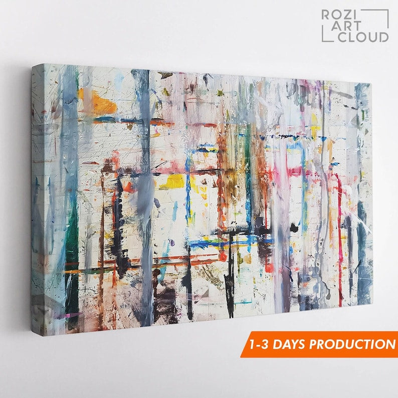 Minimalist abstract wall art canvas print