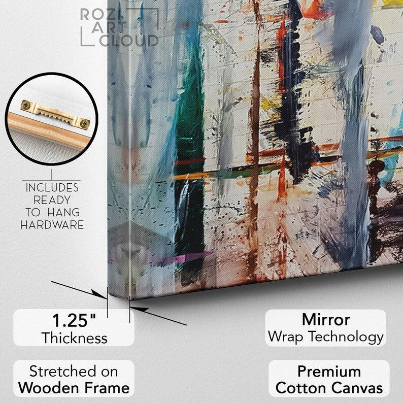 Minimalist abstract wall art canvas print