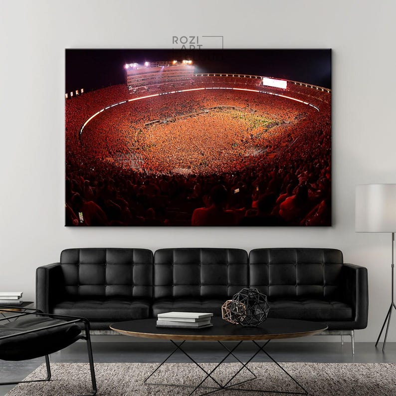 Tennessee vols wall art framed canvas print, university of tennessee neyland stadium poster