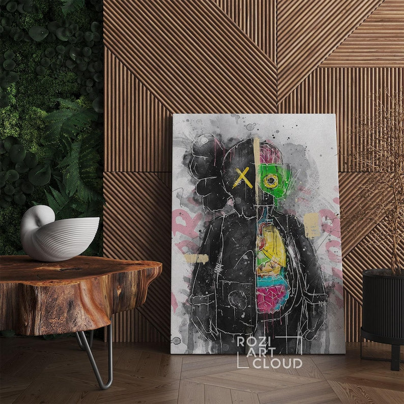 Kaw hypebeast wall art canvas poster print modern trendy pop culture man cave decor