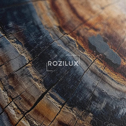 Petrified Wood Canvas Print | Abstract Tree Ring Wall Art | Natural Texture Home Decor Boho