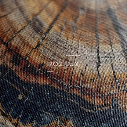 Tree Ring Wood Grain Wall Art, Abstract Nature Canvas Print, Modern Rustic Home Decor, Annual Rings Print Boho