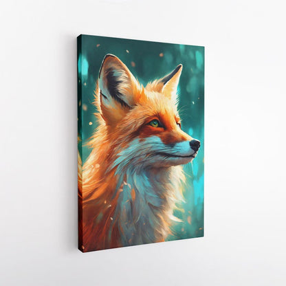Fox Canvas Print | Orange Fox Wall Art | Wildlife Animal Art | Nature Home Decor
