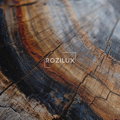 Tree Ring Abstract Canvas Print, Natural Wood Grain Wall Art, Modern Rustic Earthy Home Decor Boho
