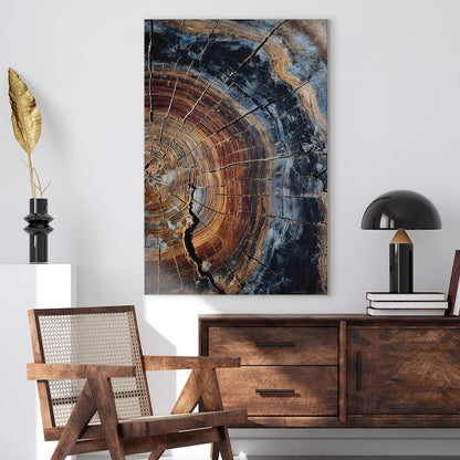 Abstract Tree Ring Canvas Print | Wood Grain Nature Photography Wall Art Home Decor Boho