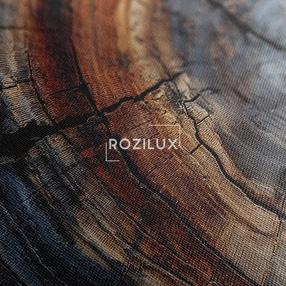 Rustic Tree Ring Wall Art Canvas Print | Abstract Wood Grain Decor | Natural Wood Slice Art | Modern Cabin Decor