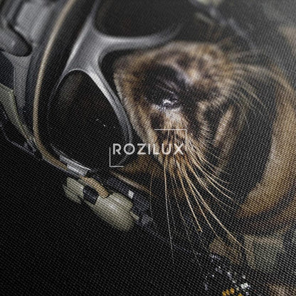 Tactical Navy Seal Animal Canvas Print | Funny Seal Wall Art for Man Cave & Home Decor