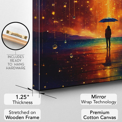 Magical Starfall Canvas Print | Cosmic Sky Wall Art | Dreamy Ethereal Decor