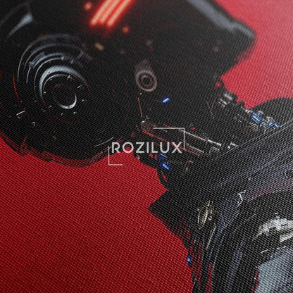 Futuristic Robot Wall Art | Cyberpunk Sci-Fi Canvas Print | Modern Home Decor