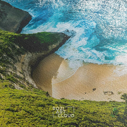 Bali wall art decor, framed tropical beach canvas, nature poster prints, island wall decor, artwork for living room, contemporary canvas