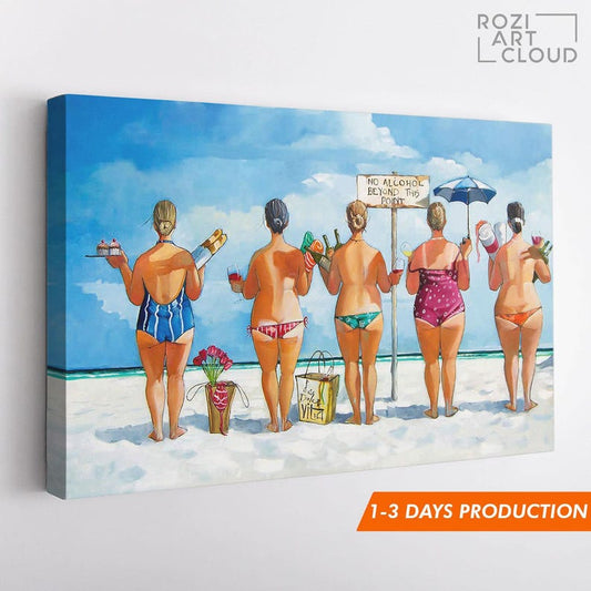 Beach wall art, holiday decor prints, travel poster art, blue light sky prints, coastal canvas
