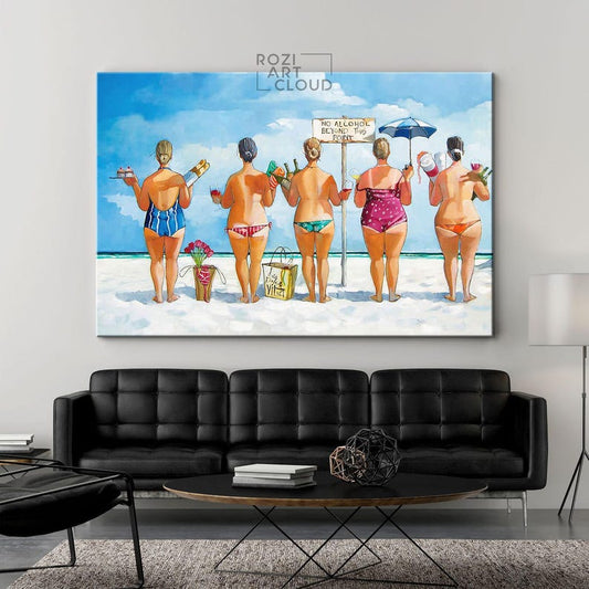 Beach wall art, holiday decor prints, travel poster art, blue light sky prints, coastal canvas