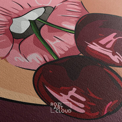 Sexy wall art, contemporary illustration art prints, large wall art for living room, woman canvas art, best friend gifts