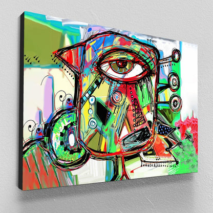Pablo picasso print wall art framed poster, graffiti art prints, colorful abstract canvas prints, large modern art, wall decor living room
