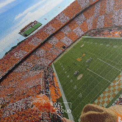 Tennessee vols wall art framed canvas print, university of tennessee neyland stadium poster